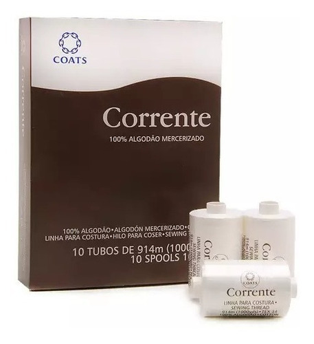 10 Linhas Corrente Marrom 1000 Jardas Cor Branco