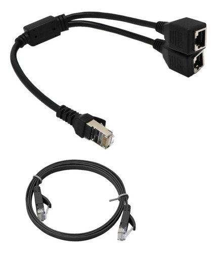 Adaptador Ethernet Y Divisor, Cat Six Acoplador Lan Ethernet