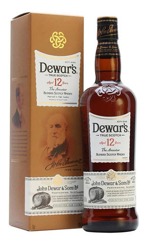 Pack De 6 Whisky Dewars Blend 12 Años 750 Ml