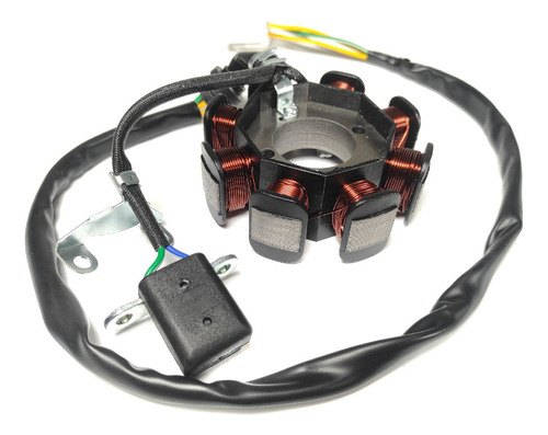 Estator Completo 12v Para Crossmax 250 Pro (8 Bobinas)