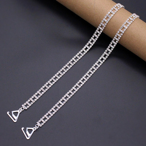 1 Par De Correas Para Longitud Del Gancho De 2,2 Cm. Plata