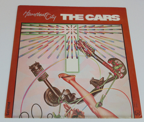 The Cars Heartbeat Lp  Vinilo Disco Acetato Colo 1990