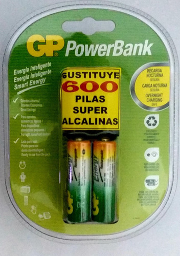 Cargadores Gp Smart Energy Con 2aa 1000mah Recargables
