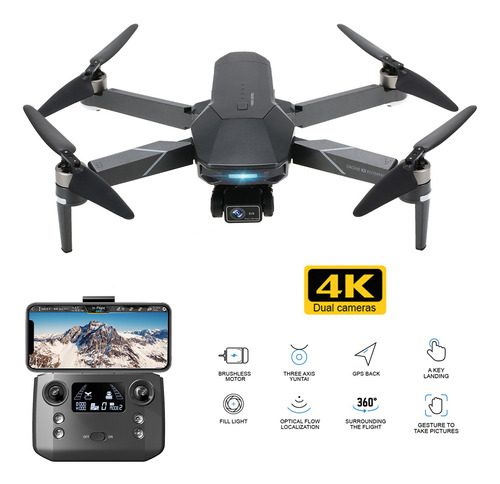 3 Ejes Eis Anti-vibración Gps 4k Dual Camera K3 Drone 