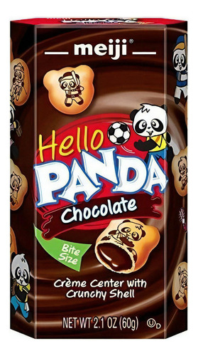 Meiji Hola Panda Galletas, Chocolate Nata - 2.1 Oz Msi
