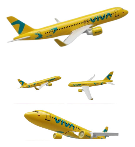 Avión Viva Air A320 Neo, Escala 1/400, Aircraf Model, 15cms 