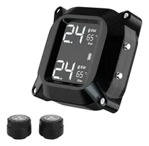 Comprar Tpms Sensor Presión Y Temperatura Para Motos Gadnic Con Sensores Externos Color Negro Con Pantalla Digital