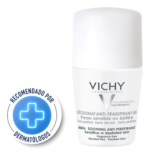 Desodorante Roll On Vichy Piel Sensible 50 Ml.