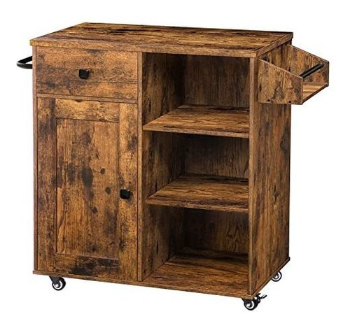 Hoobro Isla De Cocina, Mueble De Cocina Con Cajón, Carro De 