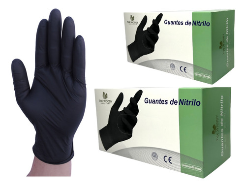 Guantes De Nitrilo Desechables Sin Latex Sin Vinilo 400 Pzas