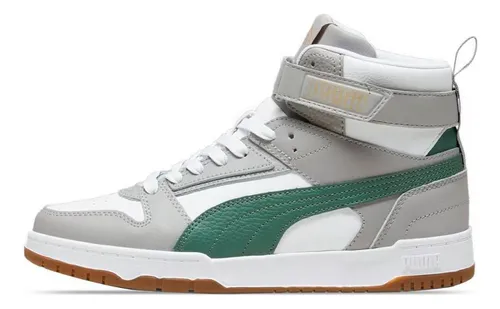 Gold and white high top pumas online
