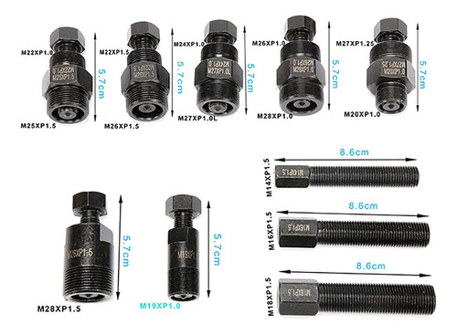 Mmg Kit Extractor Volante 10 Pieza 15 Tamaño Para Moto Cross