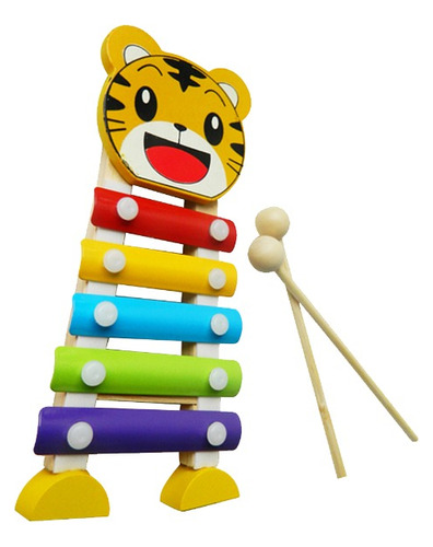 Instrumento Musical Xilofon Madera Infantil Didactico Animal