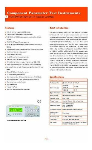 Tha Lcr Medidor Amplio Rango Frecuencia Hz Khz Puntos