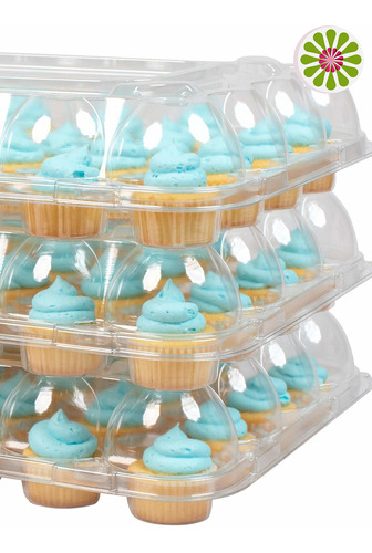 Stack'ngo Mini Recipiente Para Cupcake  12 24 Juego 2