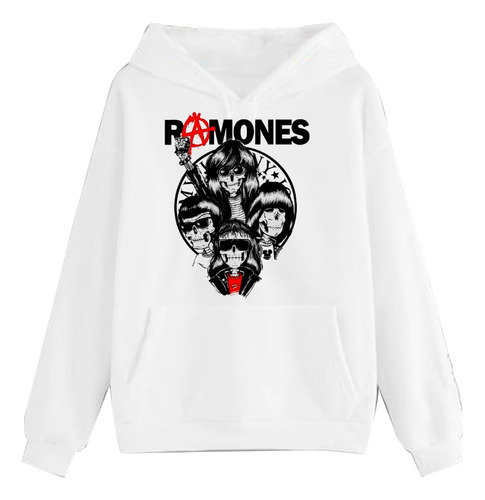 Buzo Ramones Integrantes Dibujo Esqueleto  Algodon Unisex