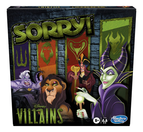 Hasbro Gaming Sorry! Juego De Mesa: Disney Villains Edition 