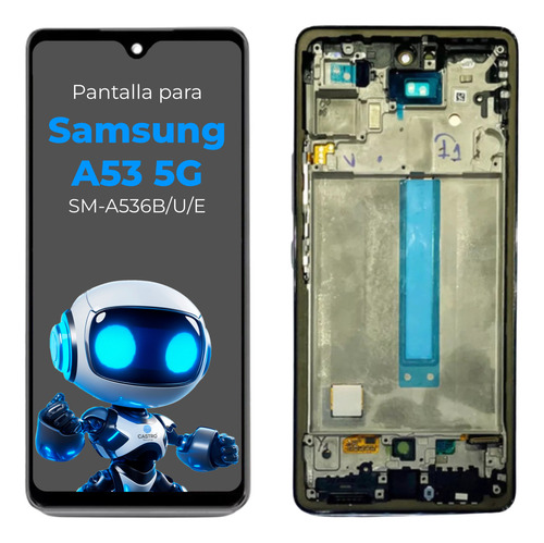 Pantalla Oled Para Samsung A53 5g A536b Con Marco Con Notch