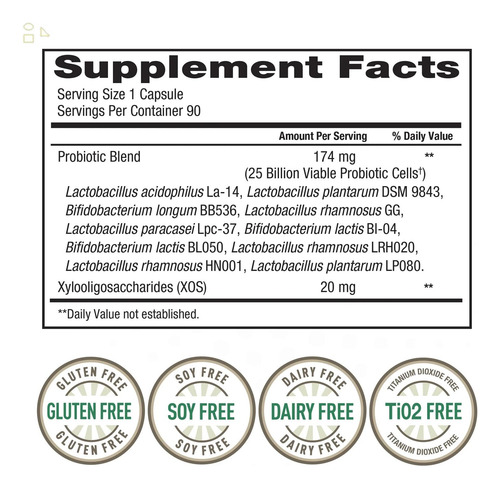Suplemento Procyn Tru Nature Probiotic Diario Para Mujer, 90