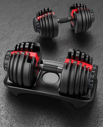 Mancuerna Pesa Ajustable 24 Kg Regulable Gym Base Automatica