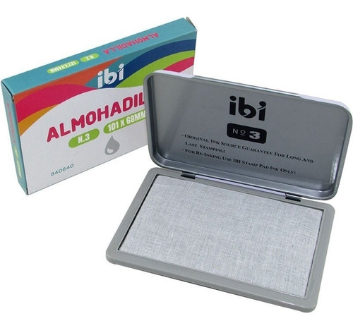 Almohadilla Para Sellos N.3 Sin Tinta Metal 101 X 68mm