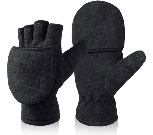 Bessteven Guantes De Invierno Sin Dedos Convertibles Con Pa.