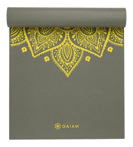 Tapete Yoga Gaiam Premium Mat Pvc Impreso 6mm