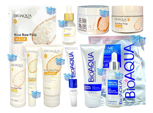 Kit Arroz + Pure Skin Bioaqua - mL a $82