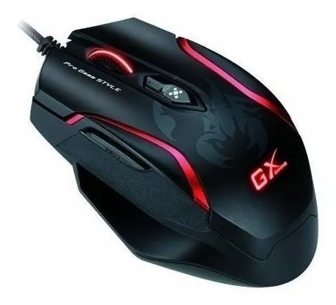 Mouse Genius Gamer Gx Maurus X 4000dpi Macro 6 Botones