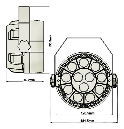 D 12 Leds - Lámpara Uv Par De Luz Ultravioleta For Disco *