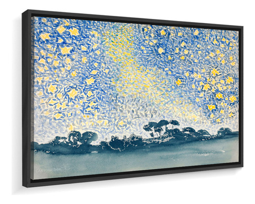 Quadro Canvas Henri Cross Paisagem Estrelas 79x60