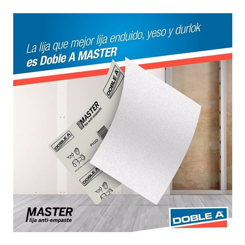 Lija Master Anti Empaste Doble A Pack X 50 Mm