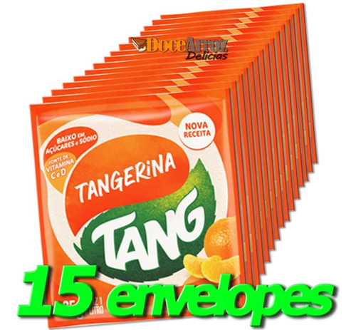 Suco Tang Atacado 1 Caixa Com 15 Envelopes Sabores Sortidos