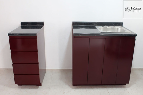 Cocina Integral Modelo Salamanca Derecha Estufa 2.10m Cafe