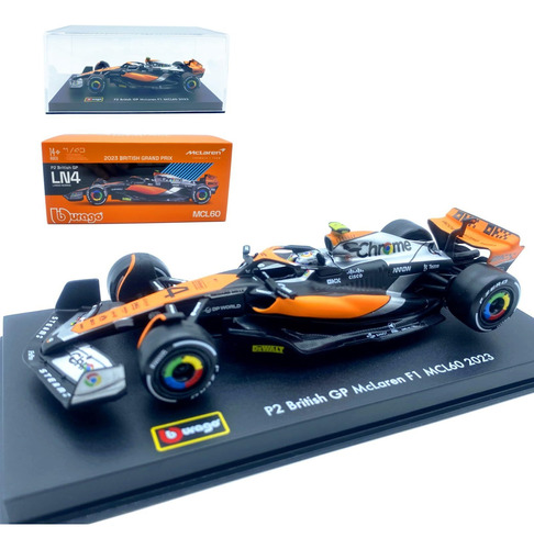 F1 Mcl60 #4 Lando Norris  1:43 + Piloto Base Y Acrilico