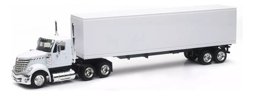 Trailer International Lonestar Caja Blanca Escala 1:43 Truck