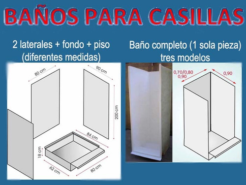 Receptaculo Baño Completo 3 Modelos Para Casilla Motorhome