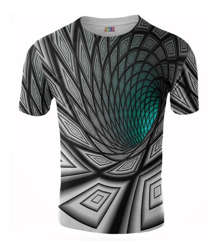 Remera Cuadrados 3d Tunel Artemix Ax-0269 