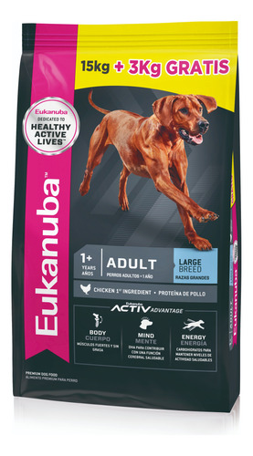 Eukanuba Adulto Large 15+3=18 Kg Bonus Bag Kangoo Pet