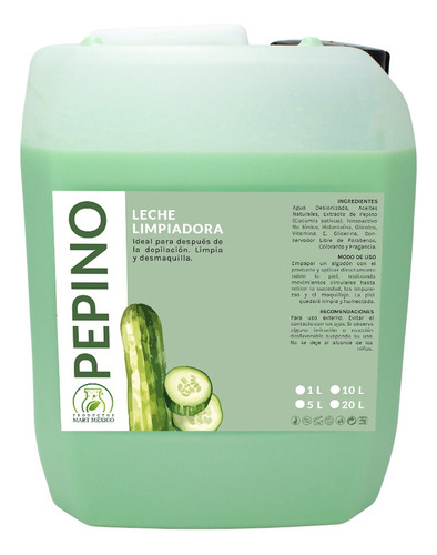 Leche Limpiadora De Pepino 10 Litros