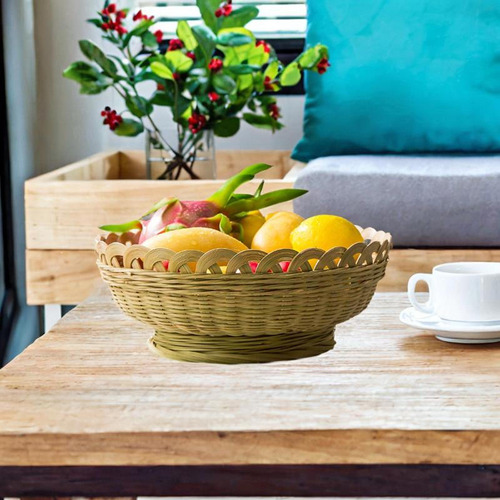 Cesta De Pão Tecido Armazenamento Bin Decoração Grande