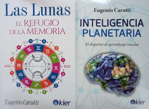 2 Libros Inteligencia Planetaria + Las Lunas - Carutti Kier