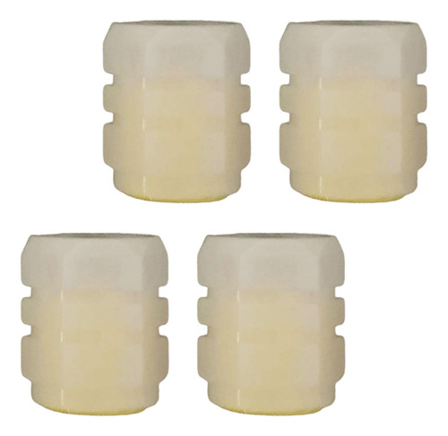 2 Tapas De Válvula De Neumático De 4 Piezas, Tapa Amarillo
