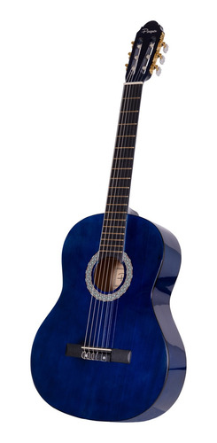 Imagen 1 de 11 de Guitarra Criolla Niño Parquer Azul Principiante Con Funda