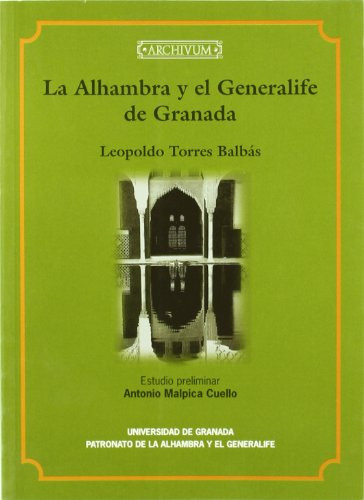 Libro La Alhambra Y El Generalife De Granada De Torres Balba