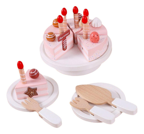 Juguetes De Pastel De Madera Diy Juego De Imaginación Juego