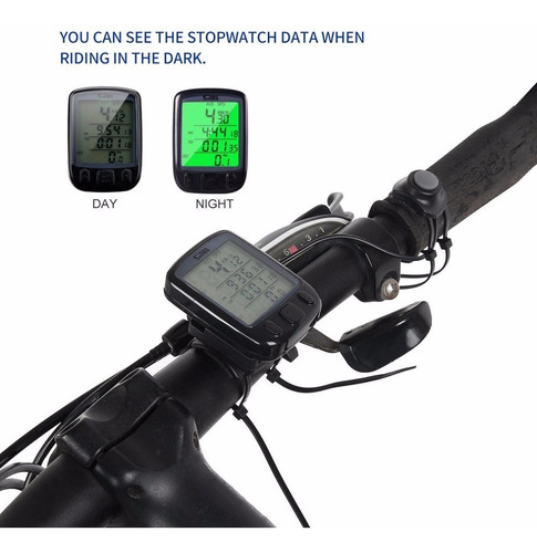 Odometro Velocímetro Para Bicicleta Con Luz De Fondo Noche