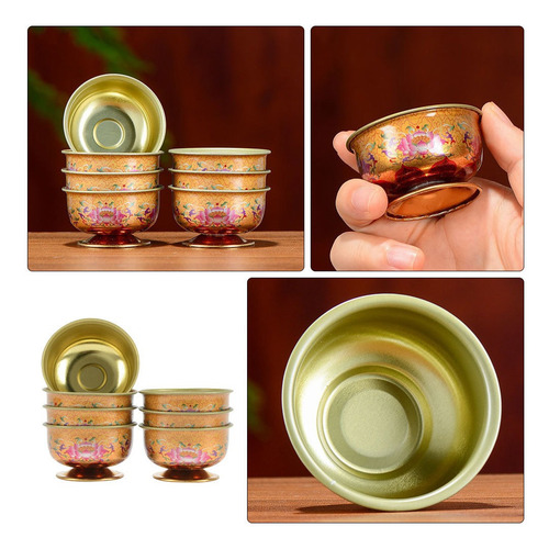 Cuenco De Agua Con Forma De Copa Sagrada Tibetana De 7 Pieza