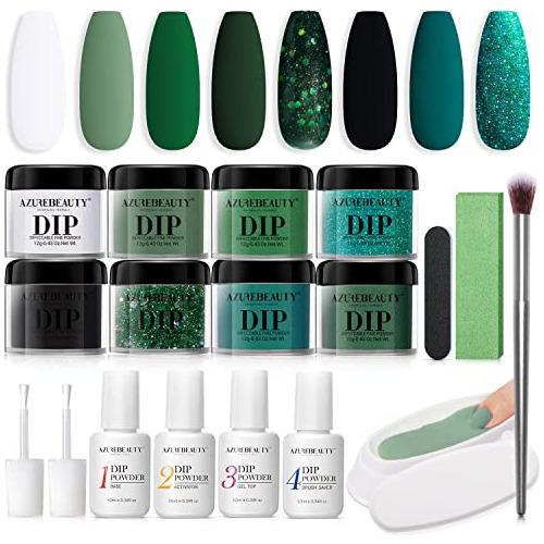 Azurebeauty Dip Powder Nail Kit Starter, St. Patrick's Day A