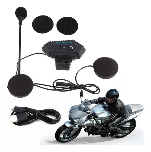 Intercomunicador Para Casco De Moto Auricular Bluetooth Bt 12